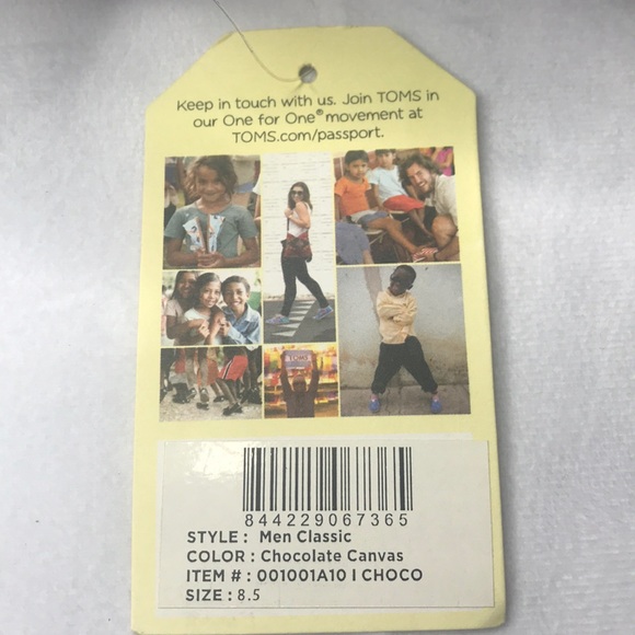 TOMS MEN CLASSIC CHOCOLATE CANVAS - Picture 5 of 5